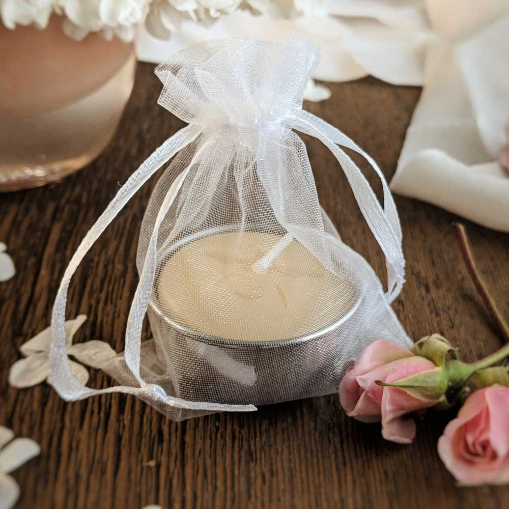 Beeswax Tealight Moon Drops - Big Moon Beeswax