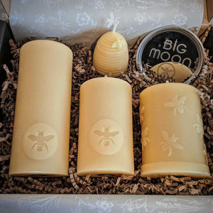 Bee Happy - Beeswax Candle Gift Box, from Big Moon Beeswax