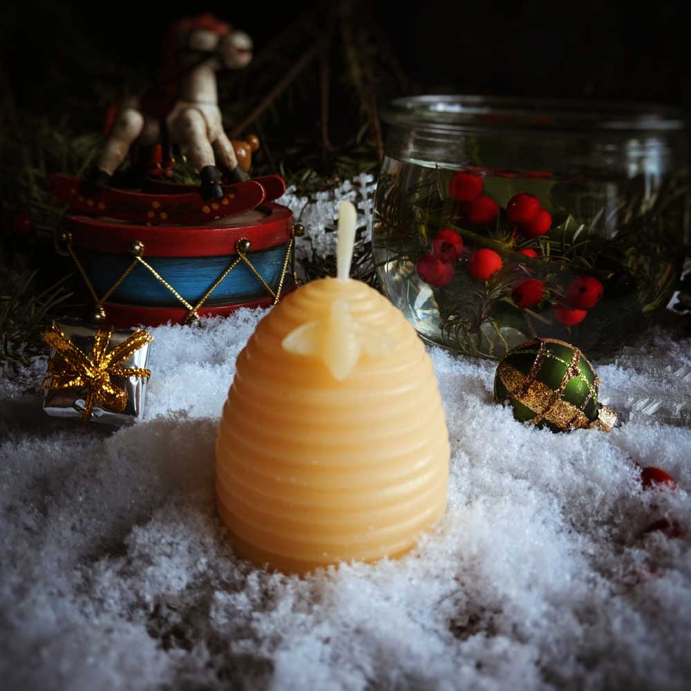 Beeswax Mini Skep Candle