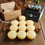 Beeswax Tealight Moon Drops - Big Moon Beeswax